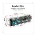 thumbnail image 2 of Single Din Car Audio Bluetooth Car Stereo Receiver with LCD Display AM/FM Radio MP3 Player USB SD AUX APP Control, 2 of 10