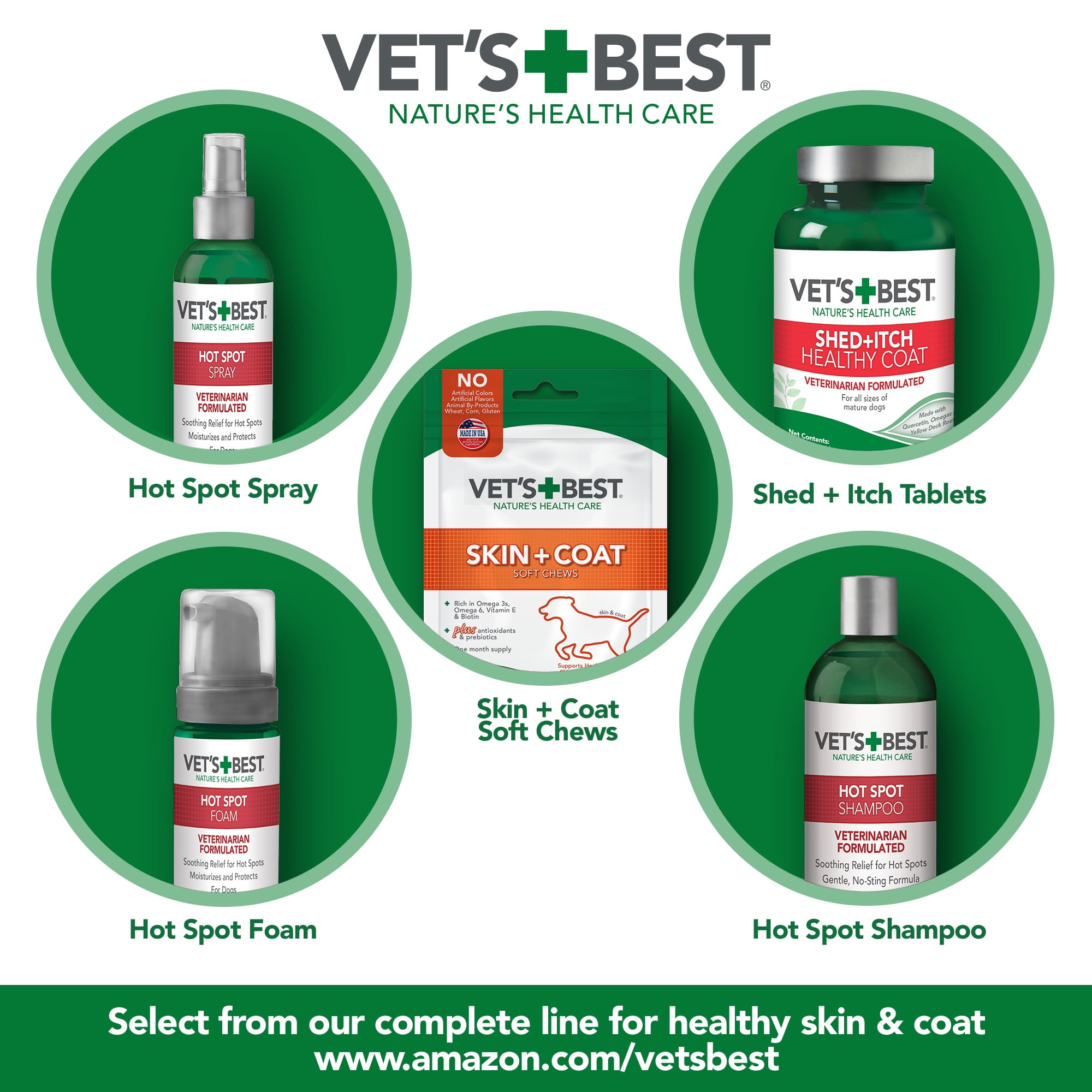 Vets Best Hot Spot Anti Itch Treatment Spray for Dogs Skin Soothing Formula 16 oz Walmart