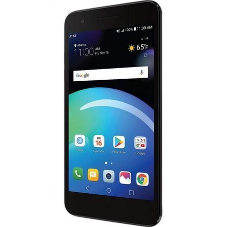 LG Phoenix 4 Smartphone, 4G LTE, Android 7.1 OS, 16GB, Black for AT&T Prepaid