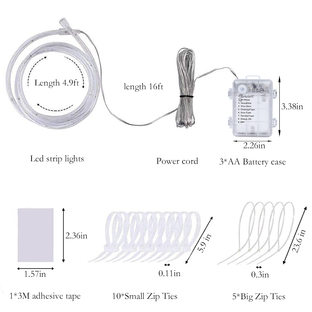 LED Basketball Hoop Light ,Remote Control Basketball Rim Light With 16