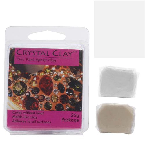 Crystal Clay 2-Part Epoxy Clay Kit White 25 Grams 