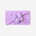 thumbnail image 4 of Zwiiyzr Bows for Girls Headbands Toddler Cute Bowknot Flower Solid Color Baby Headdress Elastic Band Hair Band Hair Accessories for 0-3 Years Purple, 4 of 4