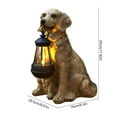 thumbnail image 2 of Solar Hanging Light Dog Ornament, Resin Puppy Garden Decor with Automatic Night Light, Weatherproof Outdoor Solar-Powered LED Decoration, 2 of 5