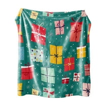 WEGFTDUOP Christmas Print Blanket Comfortable And Soft Flannel Blanket Merry Christmas Blanket Suitable For Bedroom Sofa Christmas Decoration 75X100cm Blankets And Throws, Bed Blankets