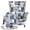 Abstract Geometric Print Blue, variant on SEANATIVE Wingback Chair Protector 2 Piece Stretch Wing Chair Slipcovers Spandex Armchair Covers Non-Slip Wing Back Sofa Cover Single Seat Sofa Couch Cover for Pets Kids, Flower Leaf Print Green