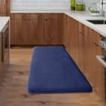thumbnail image 2 of HBBKVI Soft Non-Slip Bathroom Rugs 20" × 47", Luxurious Non-Slip Solid Bath Mats for Bathroom Kitchen Floor, Absorbent Machine Washable Household Rugs Blue, 2 of 6
