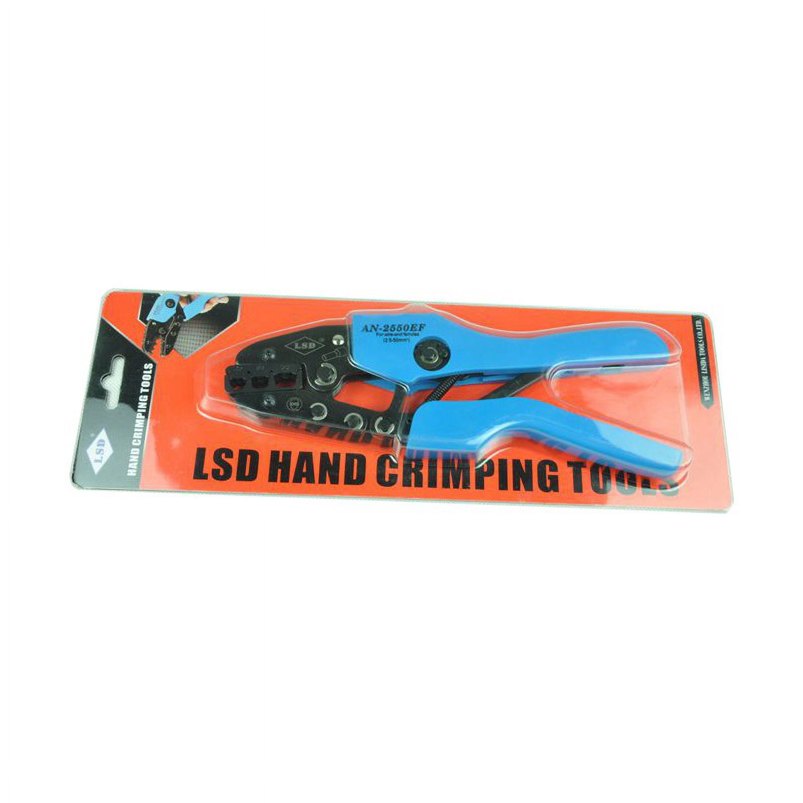 Ratchet Non-insulated Terminal Crimping Pliers, Crimp Range 1-10mm² Hexagon Type Hand Crimping Tools ,Durability That Lasts