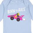 thumbnail image 4 of Inktastic Born to Race- Pink Race Car Boys or Girls Long Sleeve Baby Bodysuit, 4 of 5