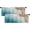 Blue and Brown, variant on 2 Pack Valances Window Treatments, Blue and Brown Abstract Modern Art Blackout Drapes Adjustable Curtain Valances for Windows Living Room Kitchen Over Sink, 18x52 Inch Rod Pocket Valances