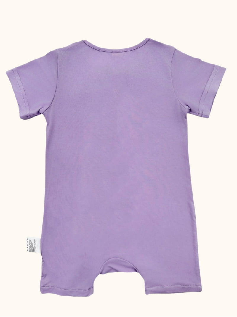 Baby Bamboo Rayon Romper Jumpsuit - Super Soft 2-Way Zipper Outfit For Boys & Girls (Fold-Over Mittens)