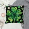 thumbnail image 2 of GOSMITH St Patricks Day Pillow Cover Polka Dots Shamrock Black Throw Pillow Cover Spring Clover Cushion Case Decoration for Home Sofa Couch, 2 of 5