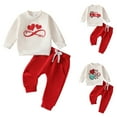 thumbnail image 6 of Fsqjgq Baby Girl Valentine’s Day Outfits Toddler Girls Fall Winter Spring Clothes Car Print Long Sleeve Sweatshirts and Long Pants Clothing Sets 18M, 6 of 9