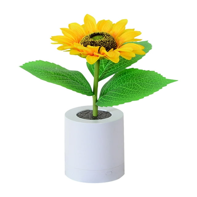 Bowl Toilet Nightlight to Have for Kids Wireless Night Lights with Remote Space Night Light for Kids Room Light Changing Lamp for Desk Sunflower Lamp Rechargeable Sunflower Led Night Light