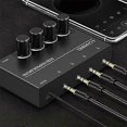 thumbnail image 3 of 4 Channel Stereo Audio Amplifier with Headphone Splitter - 4 x 3.5MM Output Jacks for Enhanced Listening Experience, 3 of 5