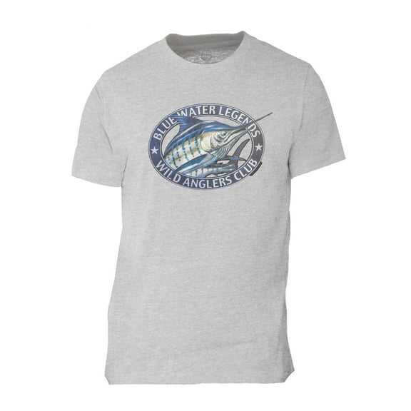 Mens Blue Water Legends Short-Sleeve T-Shirt - Heather Grey - 2X-Large