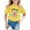 Yellow, variant on YUEHUA Kids Back To School Clothes Relaxed Regular Fit Quick Dry O-Neck Short Sleeve School Days Short Sleeve Shirts Graphic T-Shirts