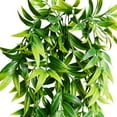 thumbnail image 4 of Artificial Hanging Plants 2pcs Fake Hanging Plant Faux Fake Ivy Vine Outdoor UV Resistant Plastic Plants (Ivy Plants), 4 of 5