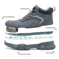 thumbnail image 3 of Sogetch Waterproof Steel Toe Work Boots for Men Women Non-Slip Industrial Construction Safety Shoes, 3 of 9