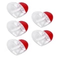 thumbnail image 1 of 5pcs of One Set Heart-shaped Lip Gloss Tube Portable Empty Tube Liquid Lip Stick Tubes Simple Mascara Storage Tubes for Home Travel, 1 of 3
