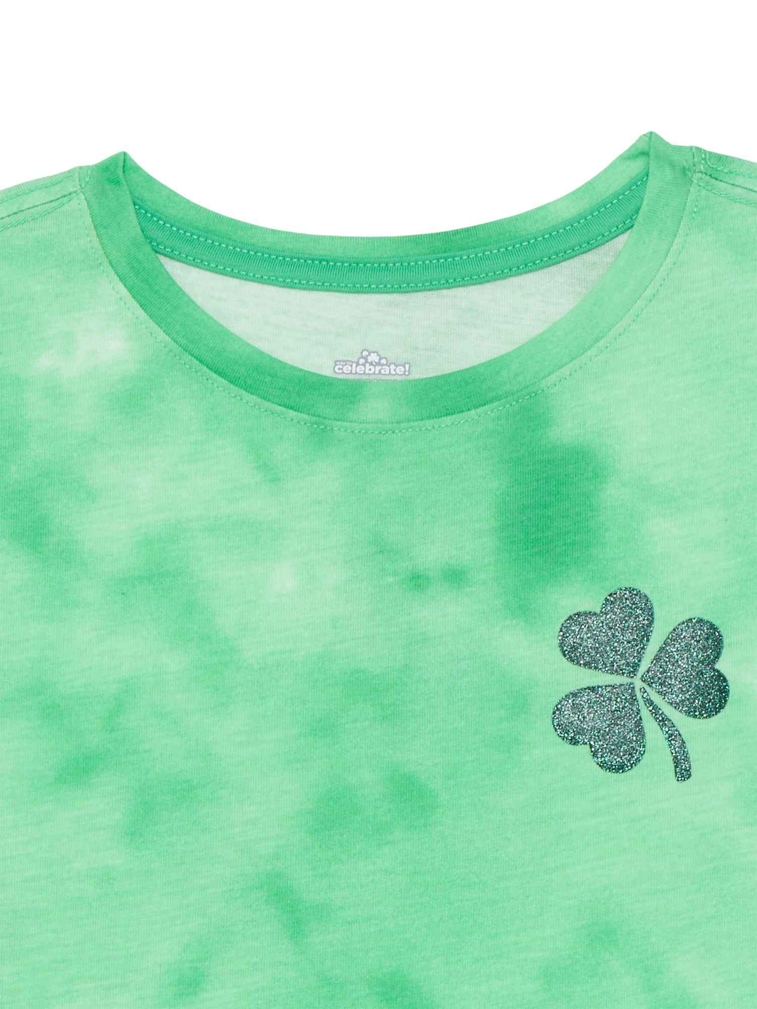 St. Patrick’s Day Girls Short Sleeve T-Shirt from Way To Celebrate, Sizes 4-18