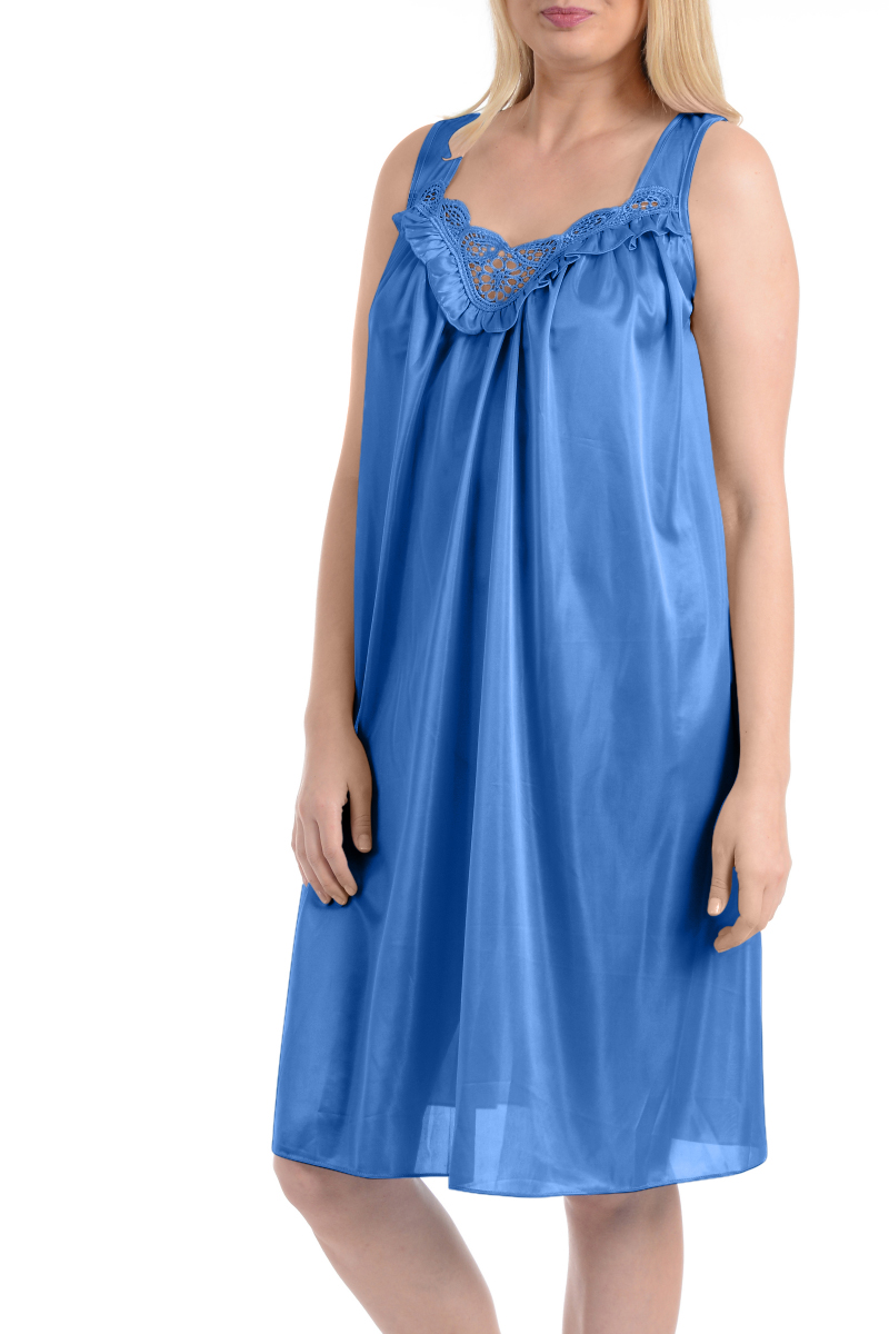 EZI Nightgowns for Women - Soft & Breathable Satin Night Gowns for ...