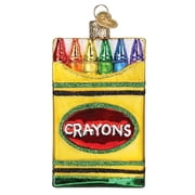 Old World Christmas Box of Crayons Blown Glass 2020 Unique Christmas Ornaments for Christmas Tree Decorations
