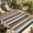 Multicolor, variant on Brown Orange Striped Outdoor Rug for Patio/Deck/Porch, Non-Slip Large Area Rug 3 x 5 Ft, Modern Stripes Art Farmhouse Indoor Outdoor Rugs Washable Area Rugs, Reversible Camping Rug Carpet Runner