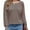 Taupe, variant on Long Sleeve Tops for Women 2024 Fashion T Shirts for Women Crewneck Casual Loose Shirts Basic Tee