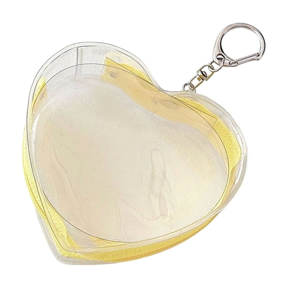Portable Doll Storage with Keychain, Clear Figure Display Case Blinds Box Zipper
