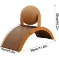 thumbnail image 7 of Interactive Cat Scratching Post with Arch Bridge and 360° Rotating Sisal Ball, Cat Scratcher Board on Stand for Indoor Use, Protects Furniture and Rugs., 7 of 7