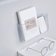 thumbnail image 5 of Contenedor de almacenamiento adhesivo Jadeshay Transparente organizador de escritorio MONTADO en la pared, 5 of 8