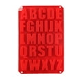 thumbnail image 1 of Molde de silicona Ticfox para chocolate letras rojo, 1 of 5