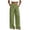 *Army Green, variant on VBVC Women's Gingham Wide Leg Lounge Pants , Casual Plaid Pull-On Trousers For Women , Ladies' High Waist Elastic Pants with Pockets,Army Green,S-2XL