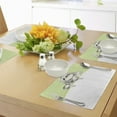 thumbnail image 4 of Ambesonne Sloth Place Mats Set of 4, Idle Sloth Abstract Green, Standard Size, Pistachio Green Black, 4 of 6