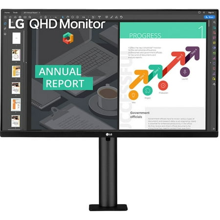 UPC: 0195174002933 | LG 27BN88Q-B 27  16:9 IPS Monitor with Ergonomic Stand