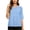 Blue, variant on Maplenight Peplum Blouses for Women Cotton Crew Neck Half Sleeve Tops Office Casual Work Summer Shirts