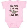 thumbnail image 3 of Inktastic My Gigi and Pappy Love Me Girls Baby Bodysuit, 3 of 5