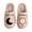 Khaki, variant on Unisex House Slippers Non- Furry Lined Bedroom House Shoes Memory Foam Cute Novelty Arch Support Wide Widths Birthday Gifts for Mom
