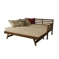 thumbnail image 3 of Kodiak Furniture Boho Wood Daybed/Pop Up Bed in Walnut Brown w/ Gray Mattresses, 3 of 12