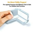thumbnail image 4 of HTB - Clear Corner Protectors | High Resistant Adhesive Gel | Best Baby Proof Corner Guards | Stop Child Head Injuries | Tables, Furniture & Sharp Corners Baby Proofing (12-Pack), 4 of 5
