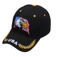 thumbnail image 2 of Gorra de béisbol tipo camionero lisa de algodón bordada con águila, 2 of 2