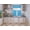 AQUA BLUE, variant on New Modern 3PC Kitchen Blackout Window Valance Tier Curtain Panel Set 54"x24" K4