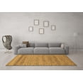thumbnail image 3 of Ahgly Company Indoor Square Abstract Brown Modern Area Rugs, 3' Square, 3 of 4