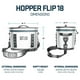 thumbnail image 4 of Nevera portátil YETI Hopper Flip 18 Verde Oliva, 4 of 9