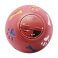 thumbnail image 1 of Dispensador de golosinas para perros, bola de alimentación lenta, ajustable, para masticar, juguete para cachorros y gatos, color rojo, M, 11 cm/4,3 pulgadas de diámetro, 1 of 12
