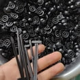 thumbnail image 2 of 50/100/150PCS One Button Fastening Zip Ties, Nylon Universal Cable Tie Buckle, Multi-purpose Self-Locking Nylon Cable Cord Management, For Car Repair, Home, And Cables Management (White,100PCS), 2 of 7