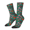 thumbnail image 1 of Fotbe red and green bow tie Calcetas Largas con Estampado para Hombre y Mujer – Calcetas de Compresión Transpirables y Elásticas, Viajar y Uso Diario Talla 5-11, 1 of 6