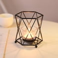 thumbnail image 1 of Portavelas de duradero Tealight Candlestick Pilar Candle Candleholder Oración Candle Pen Holder Pot Candelabros Stand para salón Negro 10x9x11cm BLESIY Portavelas candelita, 1 of 8