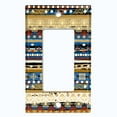 thumbnail image 5 of Metal Light Switch Plate Cover Ethnic Aztec Tribal Art Pattern Green SFR054, 5 of 13