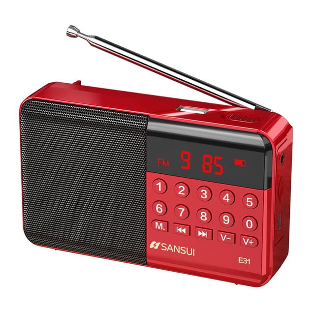 Receptor De Radio Portátil Receptor De Radio Fuerte Altavoz Reproductor De Mp3 Estable Mini Radio Para Ancianos 1800Mah Receptor Estéreo Para Caminar Jogging Ejercicio Guardurnaity EL009911-00